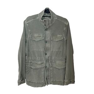 Faherty Women’s Utility Military Style Jacket Size Small Olive Green - MOF2101